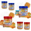 PEO's 6 x 340 g di burro di arachidi Crunchy & cremoso ciascuno 3 pezzi - Burro naturale Peanut Confezione risparmio - Finemente arrostito Extra Smooth e al 90% di arachidi dal gusto pieno e cremoso
