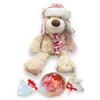 Generico Orso di Peluche Natalizio con Cappello e Sciarpa e Maxi Boules Lindor al Latte 200gr.