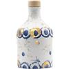 Olio Maximus Delio Olio Extravergine di Oliva dalle migliori cultivar dell'Umbria - Orcio in ceramica "Oro in Blu" (Fantasia 2)