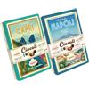 CAIYA Crispo Ciocolì DOPPIA Confezione Elegante in Latta NAPOLI e CAPRI, Dragees di Cioccolato Ripiene di Liquore gusto Limone, Rhum e Caffe 200g