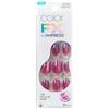 imPRESS Kiss colorFX by imPRESS Press On Nails Around You, rosa tinta unita con finitura perlata, ovale corto, adesivo migliorato, include 30 unghie finte, tampone di preparazione, 1 bastoncino per manicure
