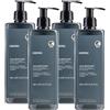 Anyah Shampoo & Balsamo - Rinforzante e Protezione per Pelle e Capelli - Certificato Ecolabel - Made in Italy - 4 x 480 ML
