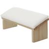 Generico Poggiabraccio per unghie, poggiamano per unghie Tech - Poggiamano per manicure in pelle PU in legno con design smussato,Comodo bracciolo per lucidatura delle unghie, robusto supporto per per