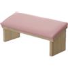 Yiohejy Bracciolo per unghie, cuscinetti per manicure, con base in legno con design smussato e cuscino in pelle PU, supporto per poggia mano per lucidatura unghie, supporto per nail art, nail tech