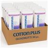Generico Cotton Plus Quadrotto Cotone 50 pz x 24 Confezioni - Dischetti Struccanti Viso in 100% Cotone Puro Dual Texture - Morbidi, Resistenti, Dermatologicamente Testati, Ideali per Uso Professionale