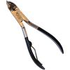 Gifaz Tronchesino per Unghie in Acciaio Inox gambo rivestito con vernice nera Taglia Unghie Professionale per Manicure e Pedicure, Lunghezza 11 cm