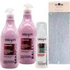 FEI FAN SET: Shampoo CHERATINA Rigenerante, Con Tappo Dosatore 500ml + Balsamo CHERATINA Rigenerante, Con Tappo Dosatore 500ml + Maschera Spray REPAIR PLEX 3 150ml+ Fascia Per Capelli (Colori Assortiti)