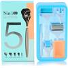 P-Beauty Cosmetic Accessories P-Beauty - Dermaroller 5 in 1, 1 mm, con aghi in titanio, rullo professionale per viso, corpo e capelli, per rughe, cicatrici, cellulite, crescita dei capelli, anti-invecchiamento e bagliore