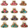 Frcolor 12PCS Crystal Hair Claws pins mini mollette per capelli morsetto da sposa copricapo