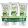 Omia, Balsamo Capelli Eco Bio con Aloe Vera del Salento per Capelli Normali, Idratante ed Equilibrante, Balsamo per Lavaggi Frequenti, Senza Silicon i e SLES, 3 Flaconi da 180 ml