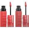 Maybelline New York SuperStay Vinyl Ink Tinta Labbra Colore Birllante 35 Cheeky + SuperStay Vinyl Ink Colore 15 Peach Finish Luminoso - 2 Rossetti con Applicatore di Precisione