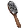 Acca Kappa Spazzola per Capelli Extension Ovale in Legno di Kotibè, 100% Setole di Puro Cinghiale con Doppio Monofilo in Nylon, Ideale per Hair Extension, Volume e Lucentezza