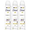Dove, Deodorante Spray Invisible Dry, con Crema Idratante e Oli Naturali, Antitraspirante, Senza Alcool, Zero Macchie, Pelle Asciutta Fino a 48 Ore, Deodorante Uomo e Donna, 3 Pezzi da 250 ml