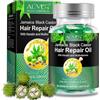 P-Beauty Cosmetic Accessories Olio di ricino P-Beauty - Capsule di olio di ricino con cheratina e vitamine - 40 capsule per uso esterno, olio per capelli per la crescita dei capelli e cura del cuoio capelluto, cura dei capelli -