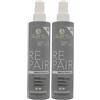FEI FAN Spray Ristrutturante REPAIR Miracle Fluid 5 In 1, Per Capelli Danneggiati e Sfibrati, Con Chertina 250ml (2 Spray)