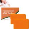 homomdy Barretta di sapone al kaki per eliminare gli odori corporei, kaki per viso e corpo, pulisce e nutre la pelle, barretta di sapone deodorante per anziani (2 pezzi)