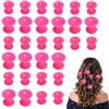 Agatige Bigodini magici da 30 pezzi, bigodini notturni in silicone senza calore Bigodini ondulati fai-da-te Strumento per parrucchieri per capelli corti e lunghi