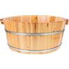 Ipetboom Secchio Per Pediluvio In Legno 36 Cm Pediluvio In Legno Per Immergere I Piedi Ciotola Pedicure Spa Massaggio Piedi Pedicure Barile Bacino Rotondo Vasca