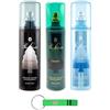 Beni Culinari Confezione da 3 pezzi Pino Silvestre Classico Soffio di Talco Black Musk Originale Profumo & Deodorante Spray 125 ml + Portachiavi Beni Culinari