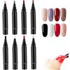 Comebachome Penne smalto per unghie 8 pezzi/set 8 colori 3 in 1 5ml One Step penna gel per unghie fai da te per donne ragazze manicure pedicure penne per smalto per salone di casa, Urlaubsdekor