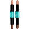 NYX Professional Makeup Duo Contouring Wonderstick Tonalità 04 Medium a Doppia Punta Corregge Scolpisce Illumina Ultra Modulabile Formula Vegana - 2 Stick Contouring da 8g