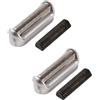 Wokyo 2 set di lame di ricambio 5S e taglierina a lama liscia per M90 M60 P40 P50 P60 P70 P80, accessori per testine di rasoi elettrici (2 confezioni)