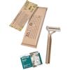MAXIMA AMENITIES 100 Set di Rasatura per Alberghi | Kit di Rasatura Ecologico Avvolto Individualmente in Carta kraft - Linea Rawganical| Per Hotel, Viaggi e Ospiti | 100 Kit