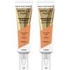 Max Factor 2x Max Factor Miracle Pure Fondotinta Liquido Idratante con Vitamina C e SPF 30 Nuance 80 Bronze - 2 Fondotinta da 30ml