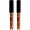 NYX Professional Makeup Correttore Can't Stop Won't Stop Tonalità 16 Mahogany Liquido Multiuso Lunga Tenuta 24h Waterproof Ultra Pigmentato Corregge Scolpisce e Illumina - 2 Correttori da 3,5ml