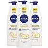 Nivea Body - Latte Idratante Q10 - 250 ml - Set di 3