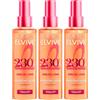 L'Oreal Paris L'Oréal Paris Elvive Dream Long Spray Termoprotettore per Capelli Lunghi e Danneggiati Senza Risciacquo Anti-Umidità per 72h Protezione dal Calore fino a 230°C - 3 Flaconi da 150ml