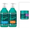 Genérico Kit Lowell Cacho Magico - Shampoo Funzionale 500 ml + Crema Modellatrice 500 ml + Gelatina Super Modellatrice 450 g (Offerta) - Ricci Definiti, Anticrespo e Brillantezza