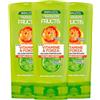 Garnier Fructis Vitamine e Forza Balsamo Fortificante per Capelli Fragili Soggetti a Caduta con Arancia Rossa Biotina Vitamina E - 3 Flaconi da 200ml