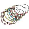 HAMPPLIES 8pezzi Cerchietto Ghirlanda Floreale di Corona per Capelli Regolabile Fiori Fascia per Capelli Boho da Sposa per Feste e Compleanni