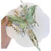 Generic Fermaglio per capelli a forma di farfalla con nappa, design a farfalla e perline, per acconciature, grandi fermagli per capelli a forma di ala di fata, elegante barretta per feste da indossare tutti i