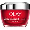 Olay Niacinamide 24 + vitamina E idratante, crema da giorno con niacinamide pura al 99% e vitamina E 50 ml