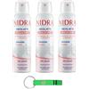 Beni Culinari Nidra Deodorante Delicato Spray con Proteine del Latte e alla Mandorla, 3 x 150 ml + Portachiavi Beni Culinari 0