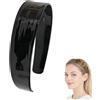 Generic Fascia per capelli spessa con guscio di tartaruga da donna, 3,8 cm di larghezza, in acetato, con denti, antiscivolo, confortevole, motivo leopardato retrò, perfetta per l'uso quotidiano e lo styling