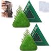 JIAOY Nature - Shampoo Triangle Bar, Nature SevenGreen, shampoo a base vegetale, calma e rafforza i capelli, pulizia delicata e nutriente per tutti i tipi di capelli (2 pezzi)