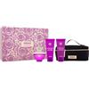Versace Dylan Purple by Versace for Women - 4 pz Gift Set 3,4oz EDP Spray, 3,4oz Body Lozione, 3,4oz Bagno e Shower Gel, Pouch