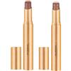 HYPYXUS Ombretto Stick 3 Colori in 1 Confezione da 2/4, Ombretto Cremoso Glitterato a Lunga Durata e Impermeabile, Sfumato Brillante Matita Eyeliner Illuminante per Trucco Occhi Donna (01+02)