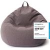 DS Produkte LUMALAND Comfort Line Pouf XL, 250 L - comoda poltrona divano - ideale come pouf