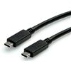 ROLINE GREEN ROLINE-GREEN Cavo USB 10Gbps (3.2 gen 2), USB C(M) - USB C(M), PD 100W, TPE, nero, 0,5 m (11.44.9052)