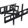 Mendler Supporto a parete per TV HWC-C95, supporto per monitor, laminato a freddo, inclinabile, girevole ed estensibile da 32-65 pollici Vesa fino a 600 mm