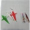 Generico Kit Artigianale Tricolore per Pesca A Traina Tonni, Tonnetti, Lampughe e Palamiti. Artificiale da Mare Triplo Teaser e Doppio Octopus Armato.