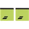 Babolat Unisex Adult Wristband Spugna Logo Taglia Unica Colore Giallo/Grigio Rapido Assorbimento del Sudore Larghezza 7,5 cm Cinturino da Polso Nero per Ginnastica Tennis Badminton Padel