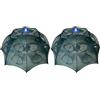 Pescasubito.com Set 2 Nasse Ombrello 16 Fori Pesca Granchio Blu Gamberi Seppie Pesci Trappola Granchi