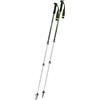 KOMPERDELL Trailmaster Zero - Bastone da trekking in alluminio con manico in schiuma EVA, Powerlock 3.0 e sistema di piastre Vario, 64 cm, lunghezza regolabile 105-140 cm, colore verde foresta