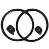 CSM 2 x Copertoni + 2 x Camere d'Aria per Bici Bicicletta/Misura 28 x 1 5/8-1 3/8 (700 x 35) - Colore Nero/Copertone Bicicletta Camera d'Aria Bicicletta