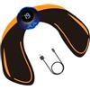 Qfdiwr Elettrostimolazione Muscolare dei glutei, 25,5 x 20,5 cm Dispositivo di gluteo Elettrostimolatori Fessi,PU Allenamento Fitness per le donne, con 19 modalità